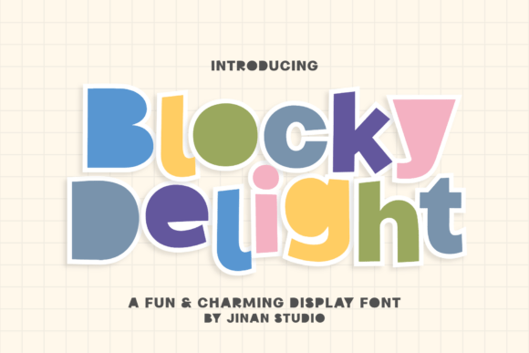 Blocky Delight: A Font That Brings Instant Joy