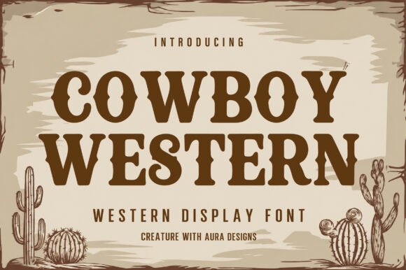 Cowboy Western: The Bold Display Font for Frontier Design