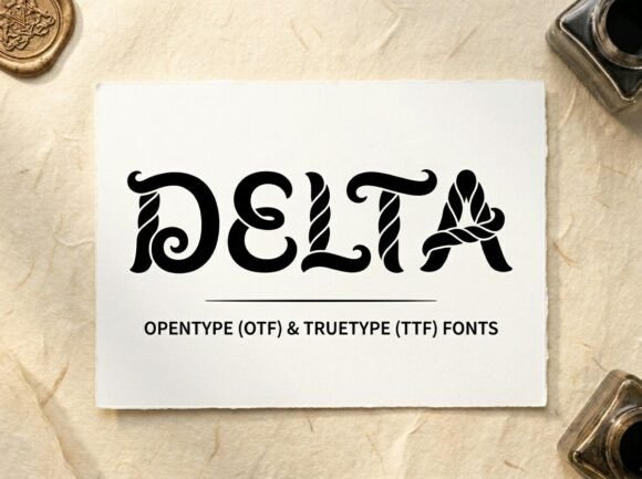 Delta: A Typeface Anchored in Nautical Elegance