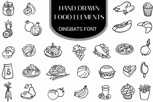 Elevate Your Culinary Brand with Hand Drawn Food Elements