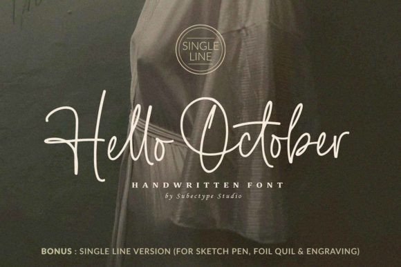Hello October: The Romantic Handwritten Font for Your Creative Projects