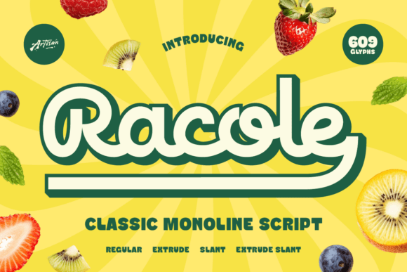 Racole: A Font That Tastes Like Summer