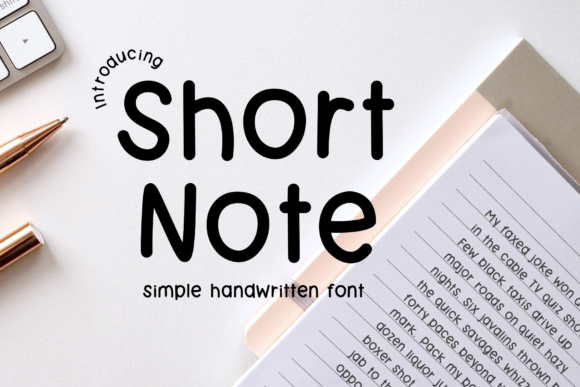Short Note: The Handwritten Font for Authentic Connection