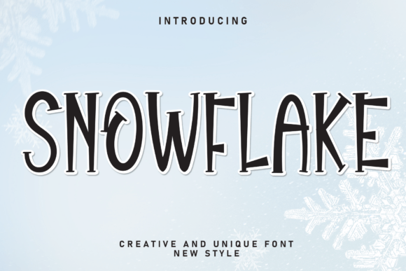 Snowflake: A Handwritten Font for Designs That Feel Like a Hug