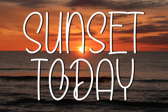 Sunset Today: A Modern Script for Sophisticated Branding
