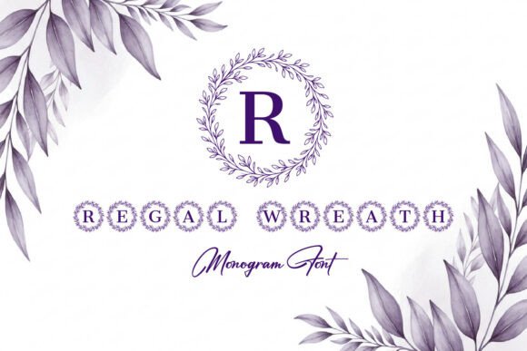 The Art of the Initial: Regal Wreath Monogram