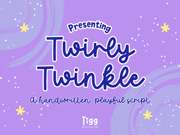 Twirly Twinkle: A Dreamy Font for Whimsical Design Projects